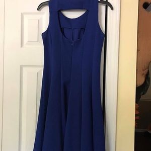 Blue sleeveless dress